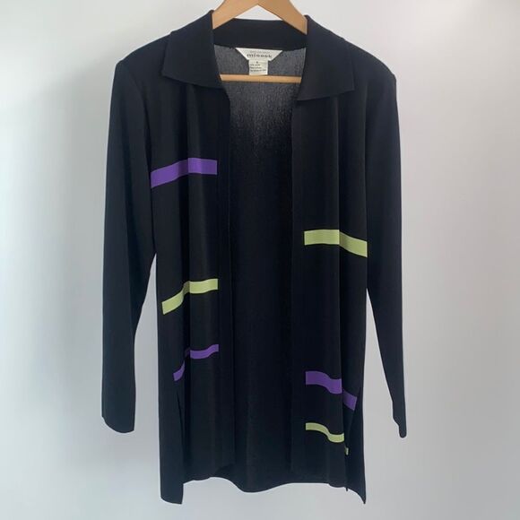 Exclusively Misook Open Sweater Duster Cardigan Women’s Size Small Acrylic - Picture 1 of 8